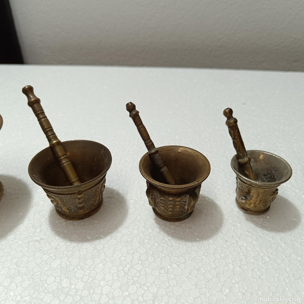 Coleccionismo: LOTE ALMIREZ ANTIGUOS EN BRONCE O LATON. - Foto 3