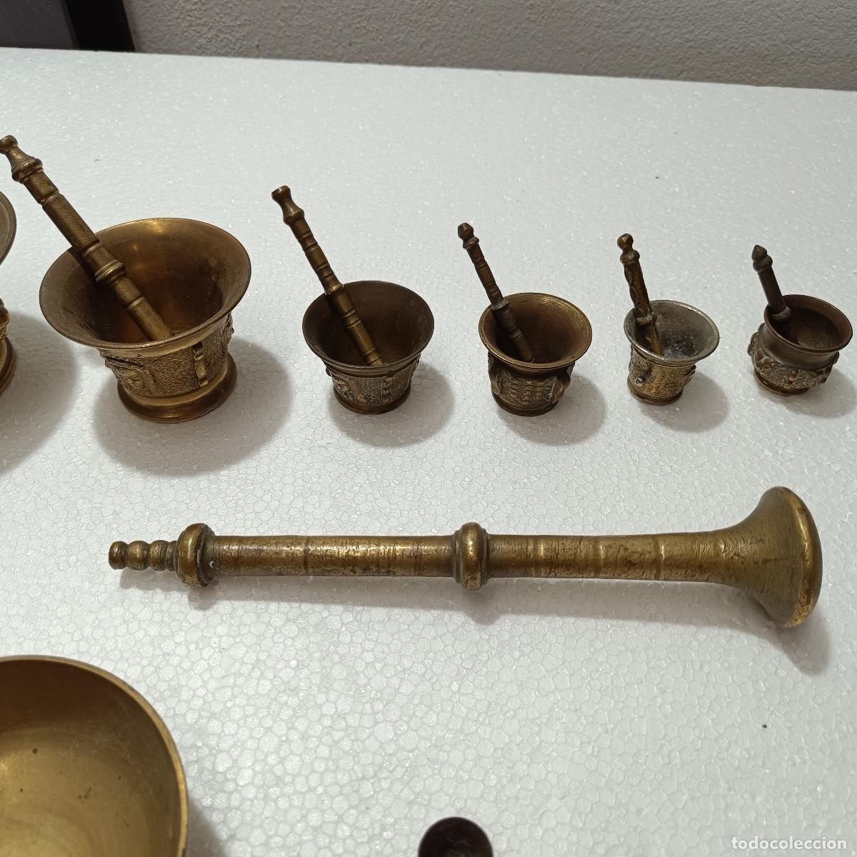Coleccionismo: LOTE ALMIREZ ANTIGUOS EN BRONCE O LATON. - Foto 5