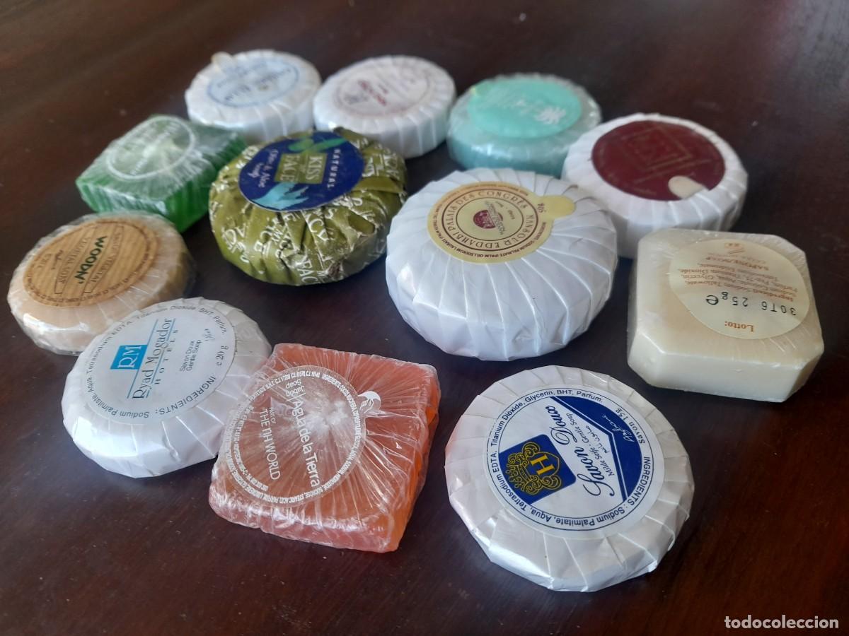 Coleccionismo: Lote colecci&oacute;n 12 pastillas de jab&oacute;n amenites hoteles diversas marcas y pa&iacute;ses, embalaje original