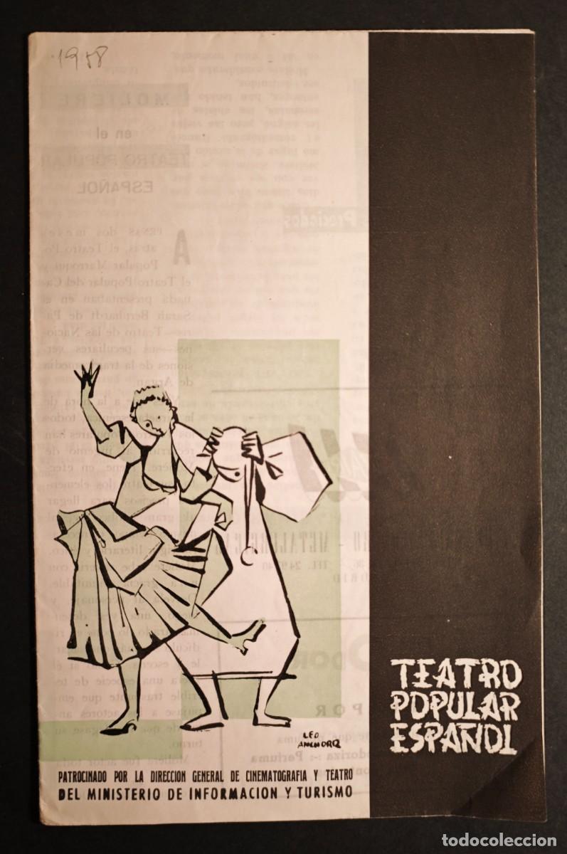 Coleccionismo: TEATRO POPULAR ESPA&Ntilde;OL - Foto 1