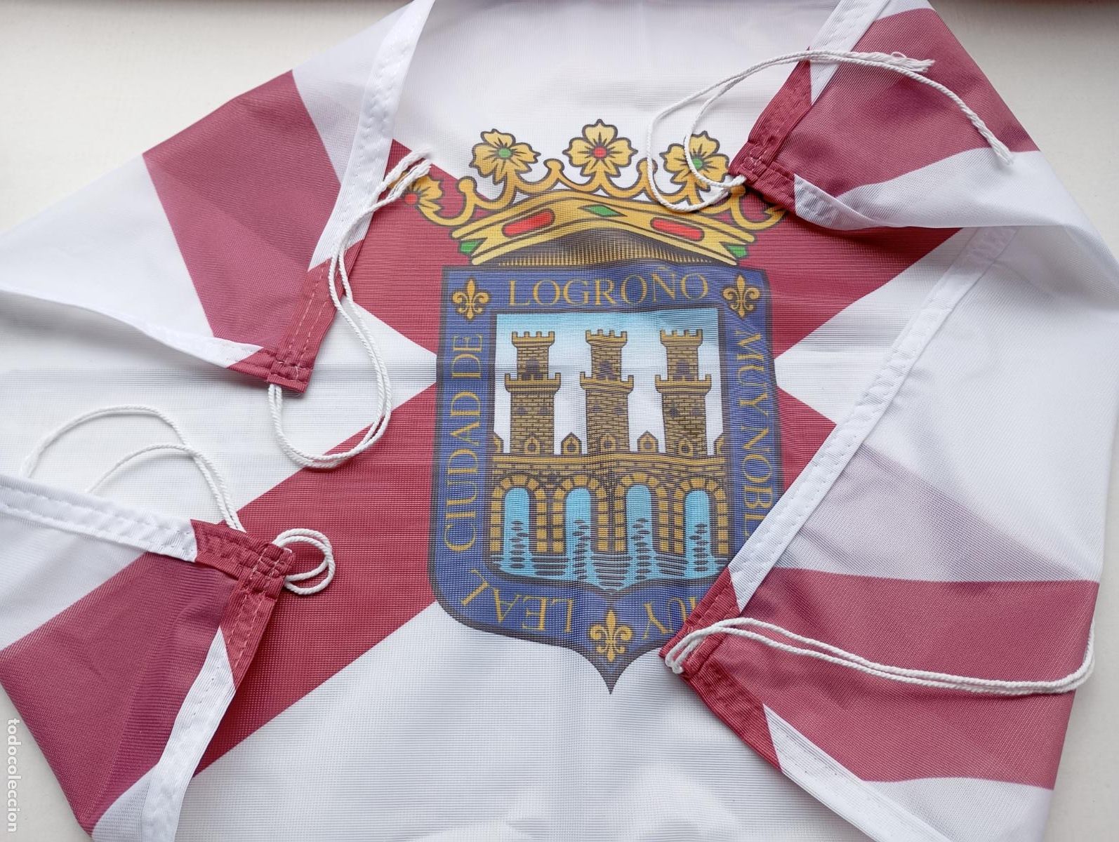 Coleccionismo: BANDERA BANDER&Iacute;A ESCUDO DE LOGRO&Ntilde;O. PN05