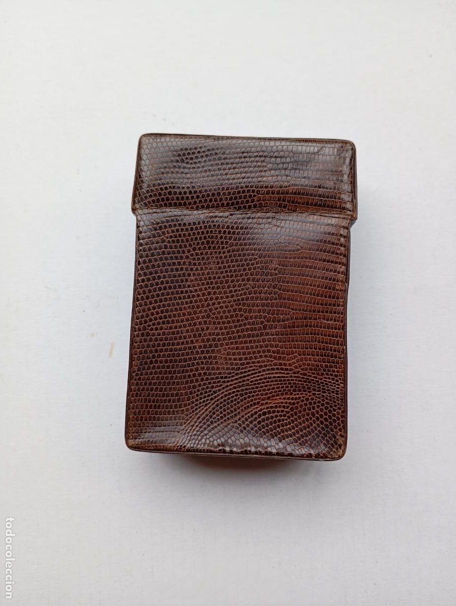 Coleccionismo: PEQUE&Ntilde;A PITILLERA DE CUERO. PN05 - Foto 1