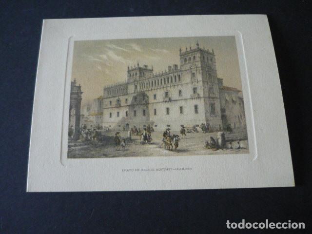 Colecionismo: SALAMANCA PALACIO DE MONTERREY ANTIGUA TARJETA DIPTICO