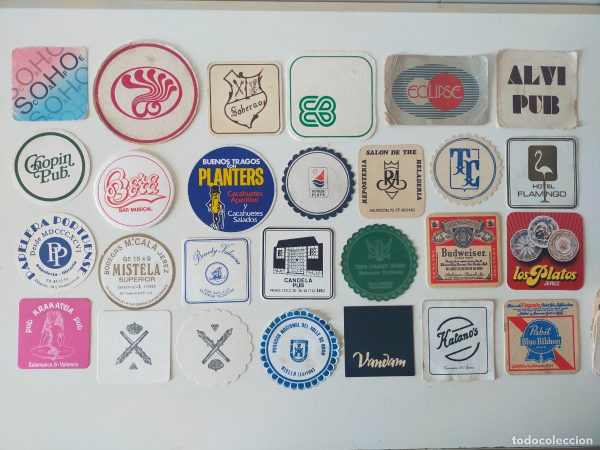 Coleccionismo: Lote de 50 Posavasos diferentes (Pub, bares, discotecas, hoteles...) A&ntilde;os 70/80