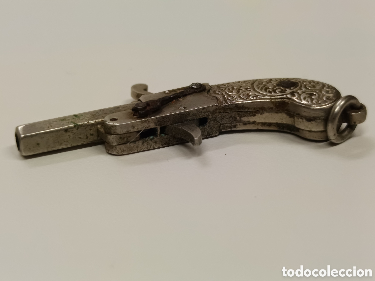 Coleccionismo: Peque&ntilde;a pistola tipo Berloque - Foto 4