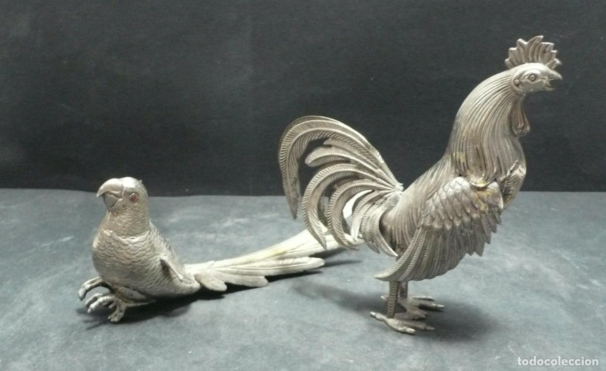 Coleccionismo: DOS PEQUE&Ntilde;OS ANIMALES METAL - Foto 3