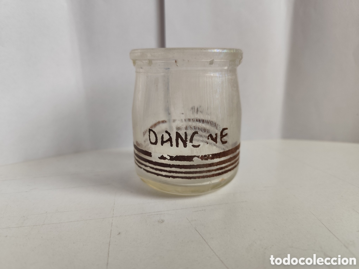 Coleccionismo: Danone. Vaso de Cristal. Tarro - Foto 1