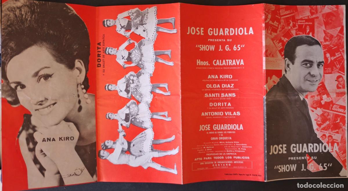 Coleccionismo: JOSE GUARDIOLA - PRESENTA SHOW 1965 - Foto 1