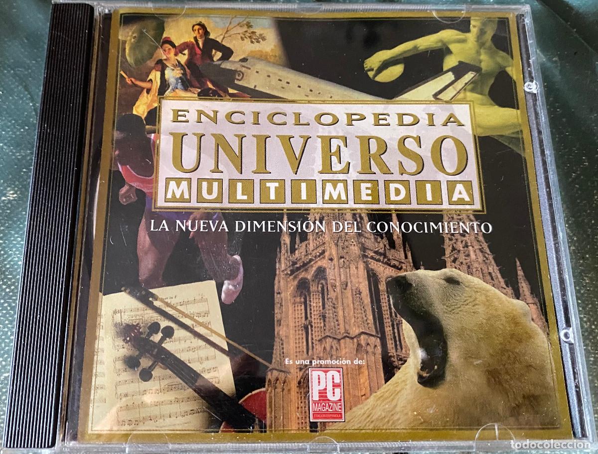 Coleccionismo: 'Enciclopedia Universo Multimedia'. CD-ROM. Revista PC Magazine. Vintage. A&ntilde;os 90. Buen estado.