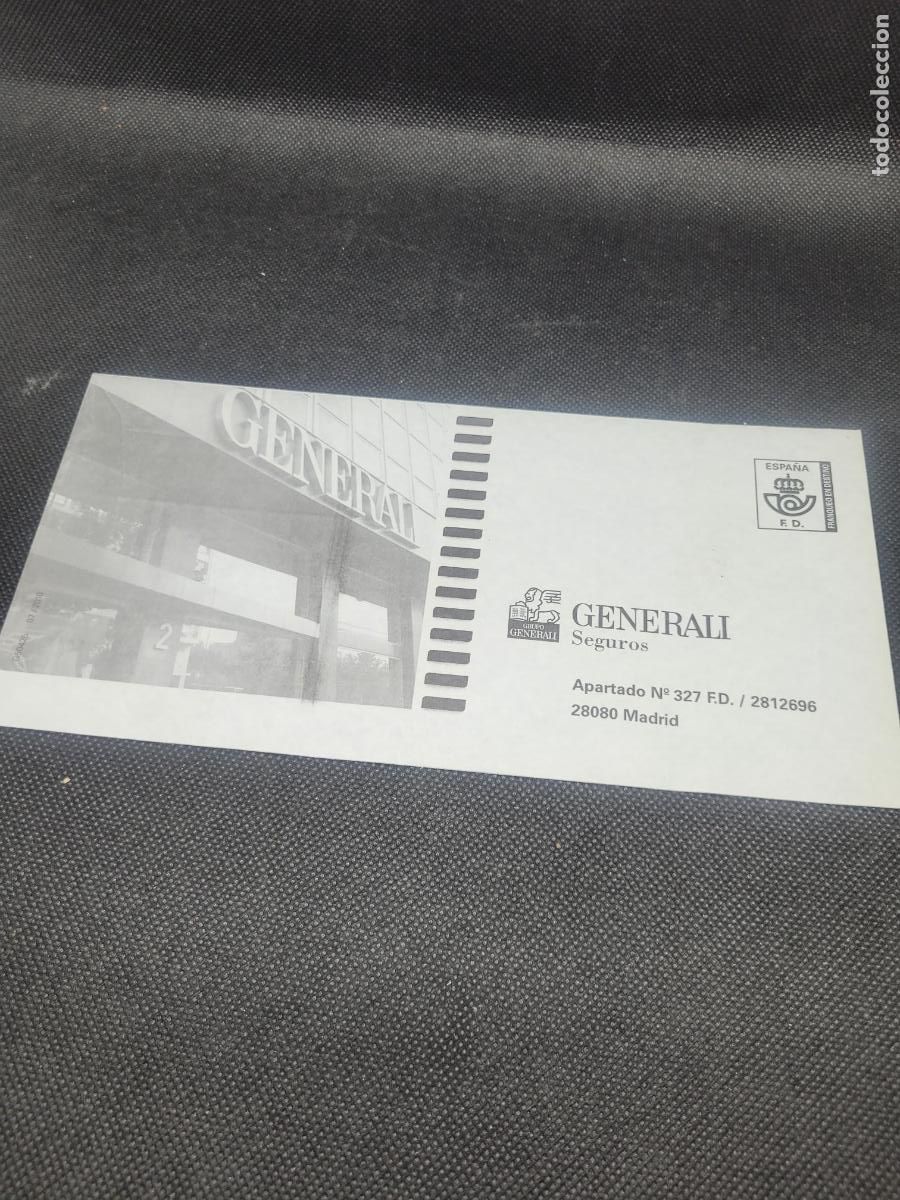 Coleccionismo: SOBRE GENERALI SEGUROS - Foto 1