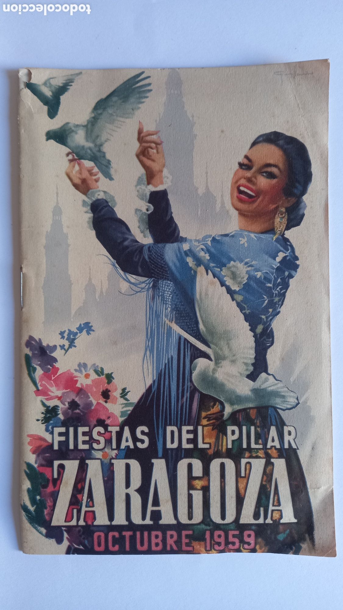 Coleccionismo: Fiestas del Pilar. ZARAGOZA 1959. Programa oficial - Foto 1