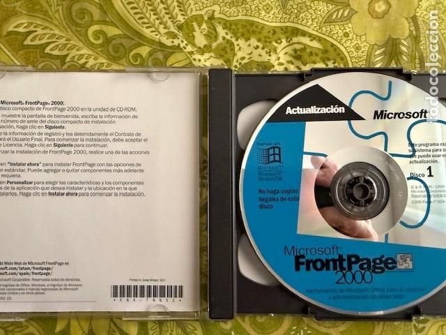 Coleccionismo: MICROSOFT FRONTPAGE 2000 - CD ROM - PC - Foto 2