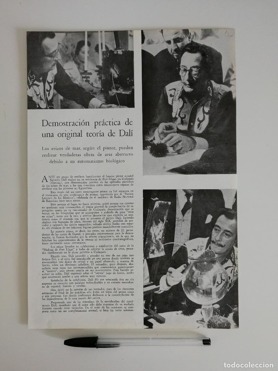 Coleccionismo: ANTIGUO ANUNCIO ENCARTONADO -A4- SALVADOR DALI ARTE ABSTRACTO - PUBLICIDAD - A&Ntilde;O 1958