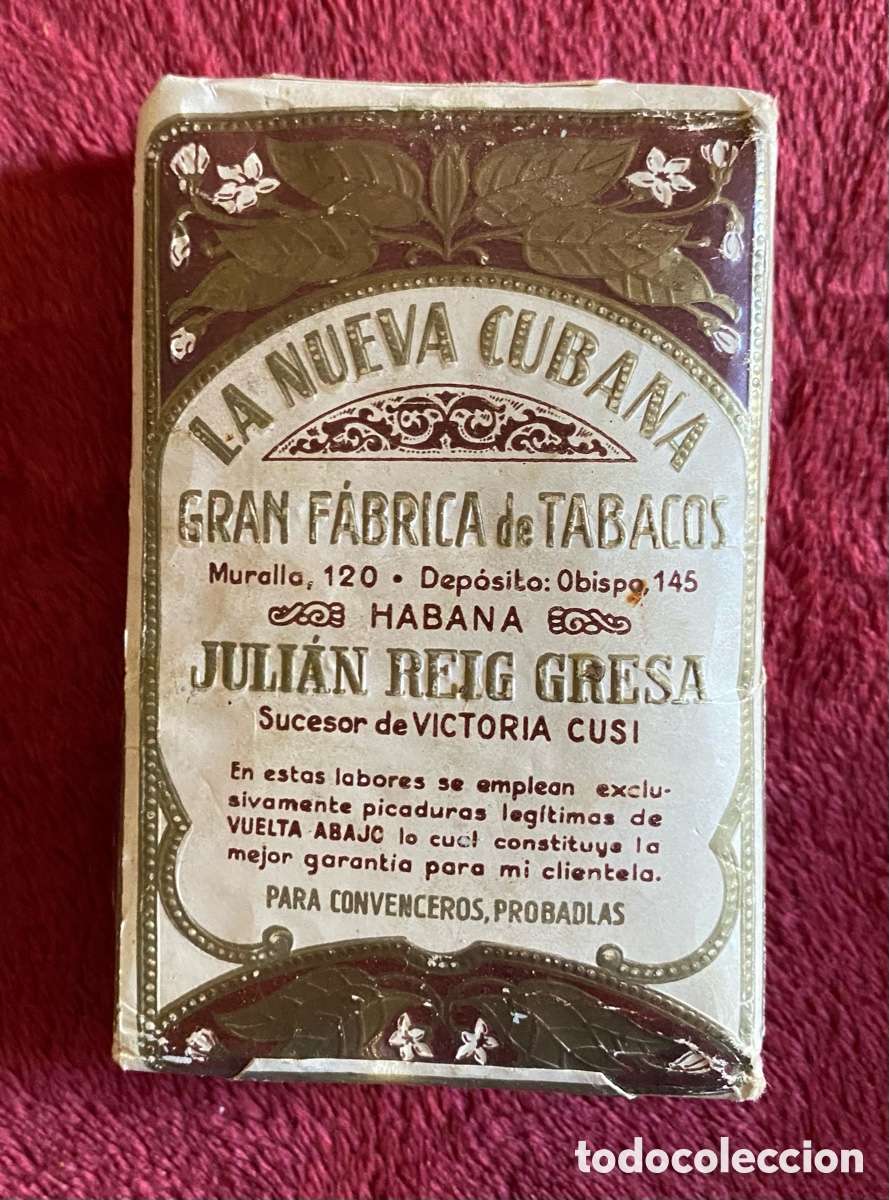 Collectionnisme: Picadura de tabaco La Nueva Cubana
