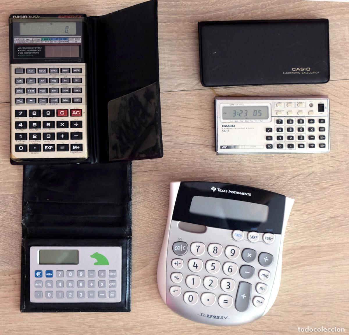 Coleccionismo: Conjunto de calculadoras antiguas - Foto 1