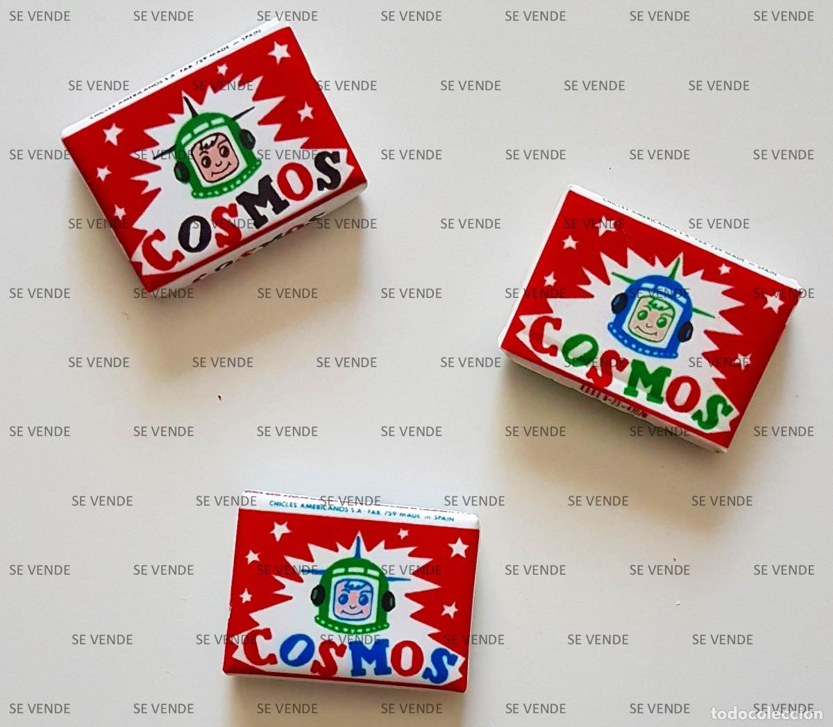 Colecionismo: LOTE 3 CHICLES COSMOS. MAQUETAS DE LOS 3 GUSTOS DE ESTOS CL&Aacute;SICOS CHICLES