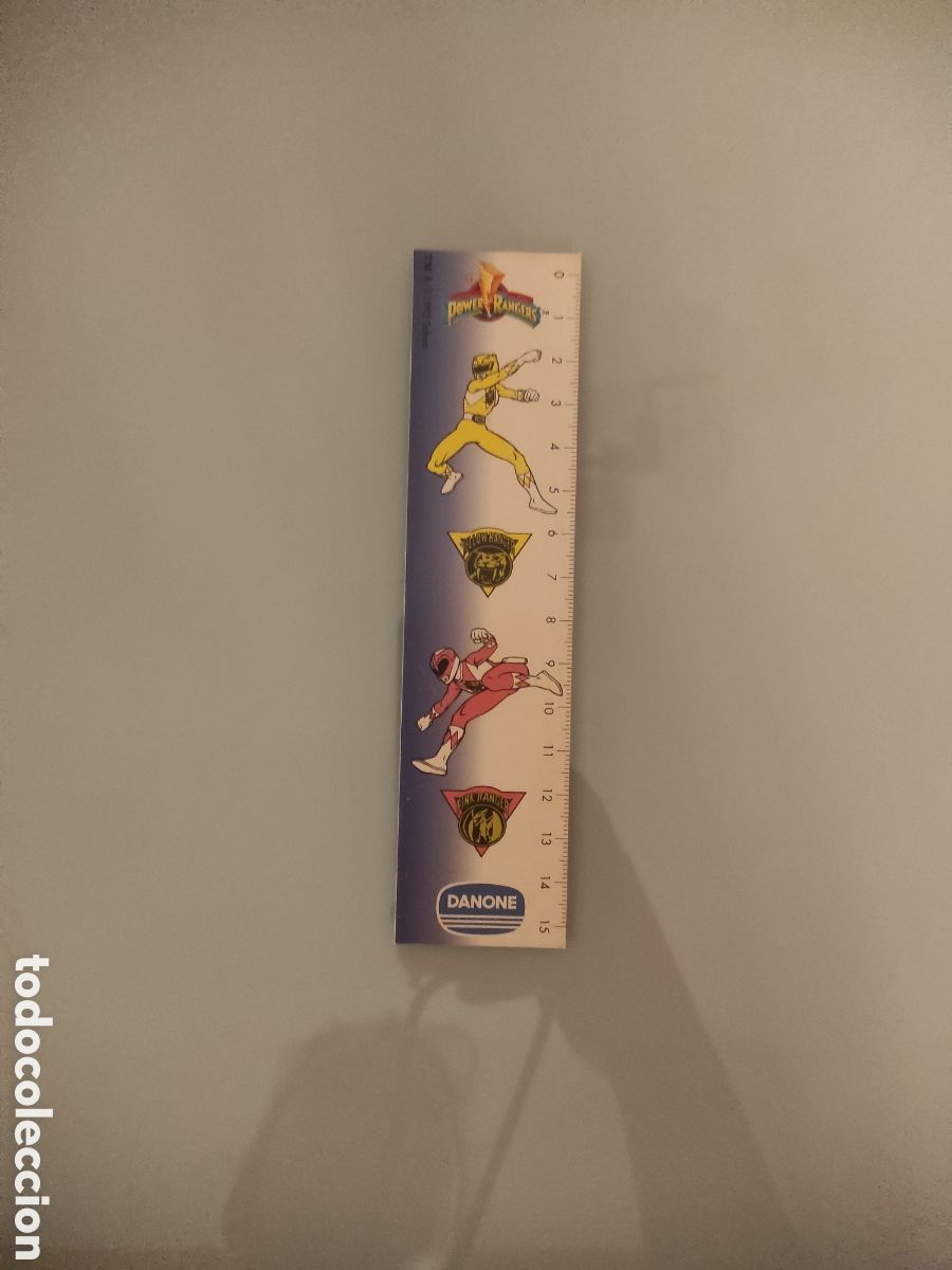 Coleccionismo: Regla Power Rangers de Danone - Foto 1