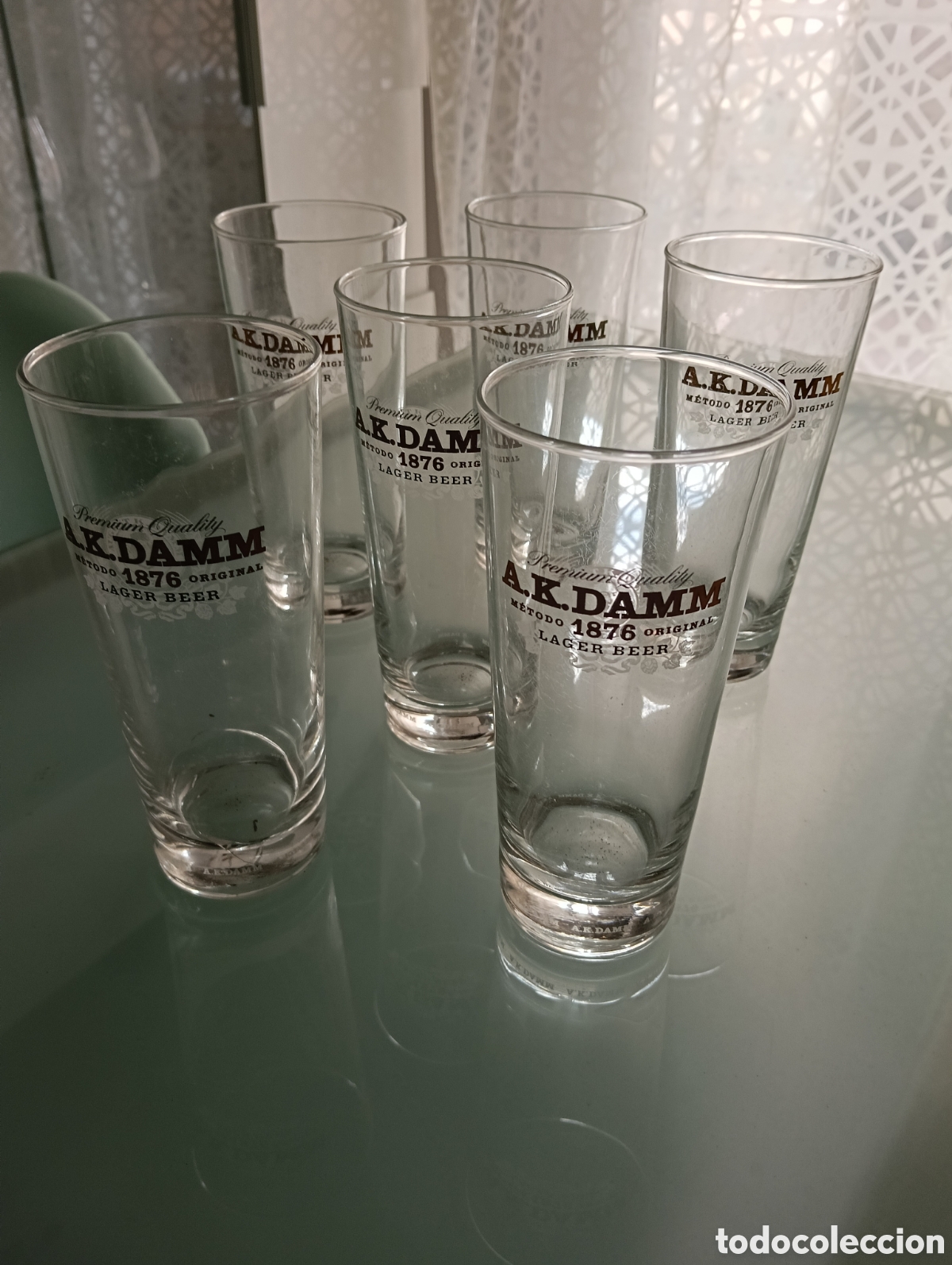 Coleccionismo: Vasos cerveza A.K.DAMM - Foto 3