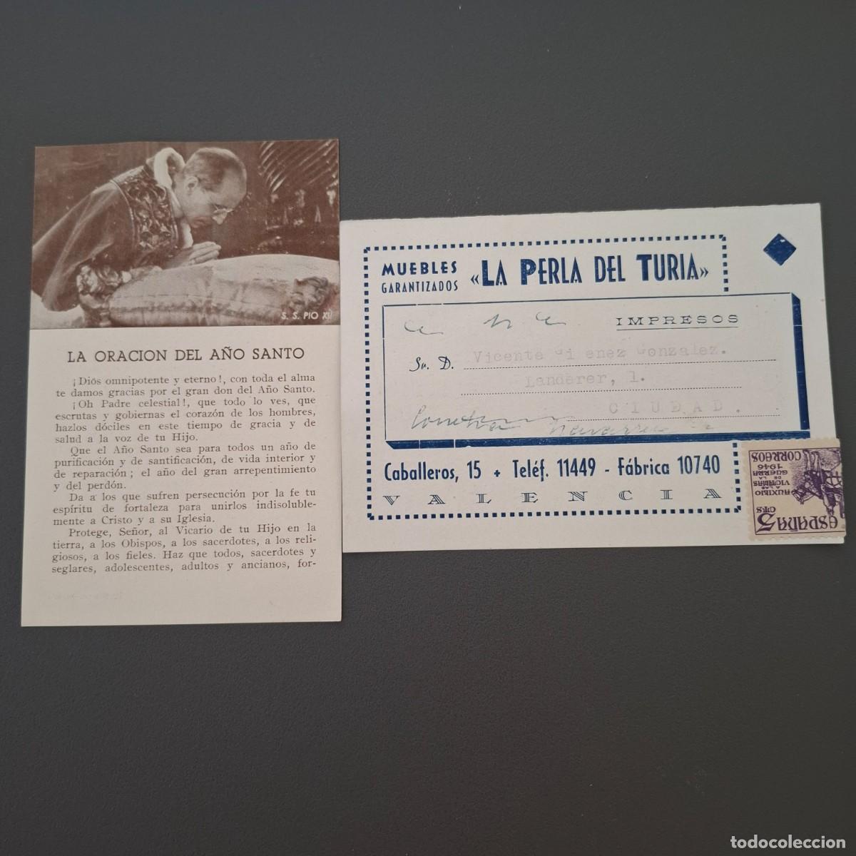 Collectionnisme: Muebles la perla del Turia - A&ntilde;o Santo 1950 - Valencia