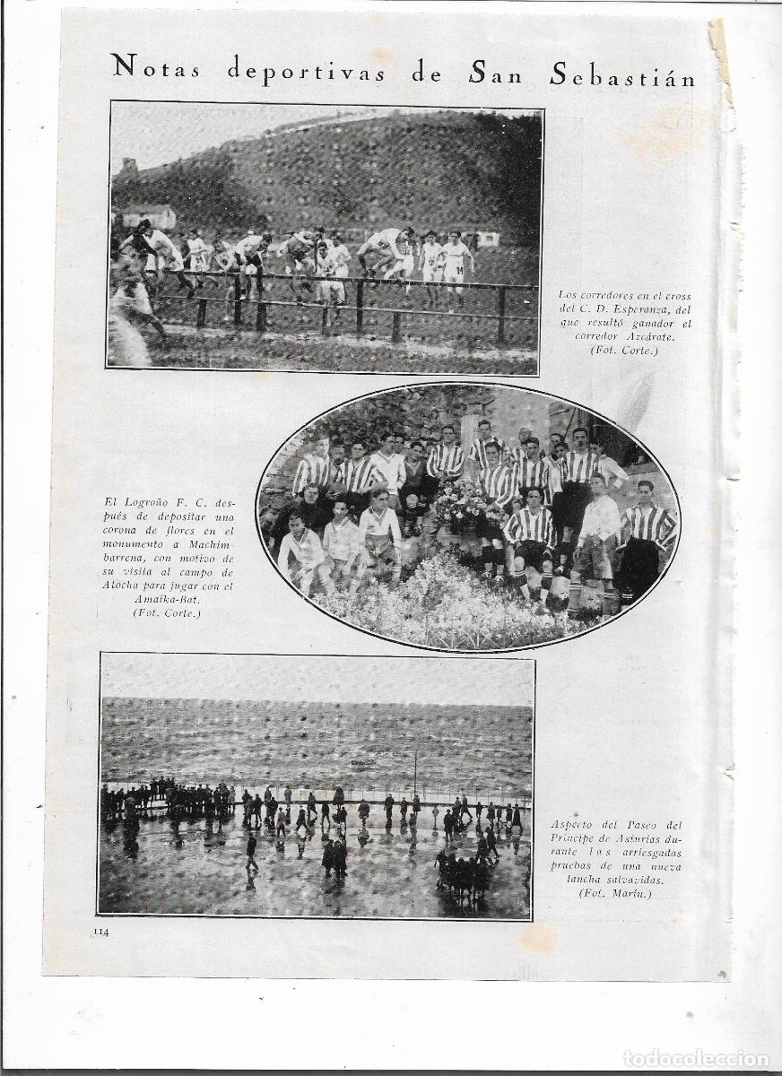 Coleccionismo: A&Ntilde;O 1928 RECORTE PRENSA SAN SEBASTIAN PRUEBAS NUEVA LANCHA SALVAVIDAS PASEO PRINCIPE DE ASTURIAS