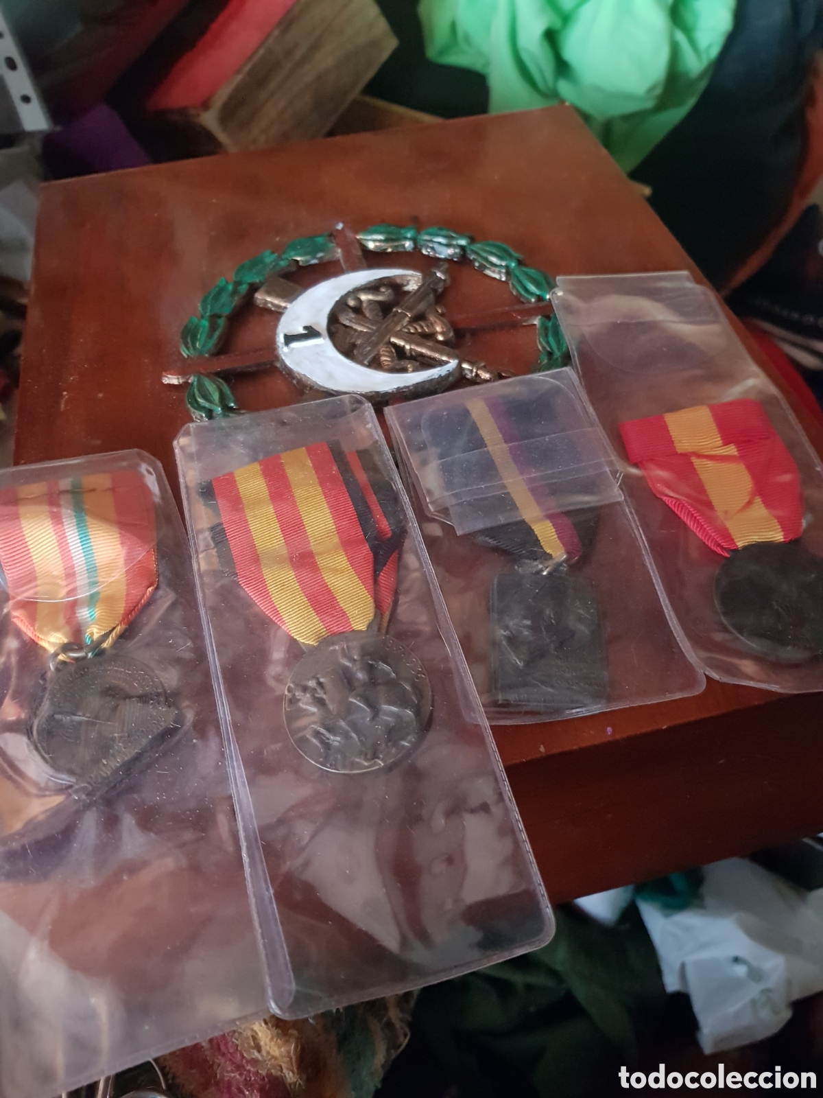 Collezionismo: LOTE DE 4 MEDALLAS DEL FASCIO ITALIANO GUERRA CIVIL REPLICA GRAN CALIDAD Y ACABADO
