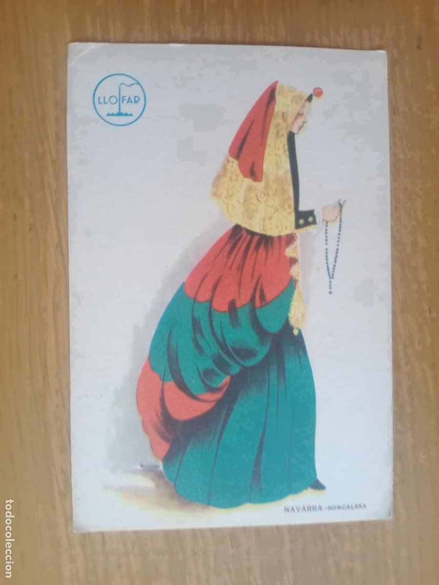 Coleccionismo: Roncal, Navarra, roncalesa. Publicidad LLOFAR