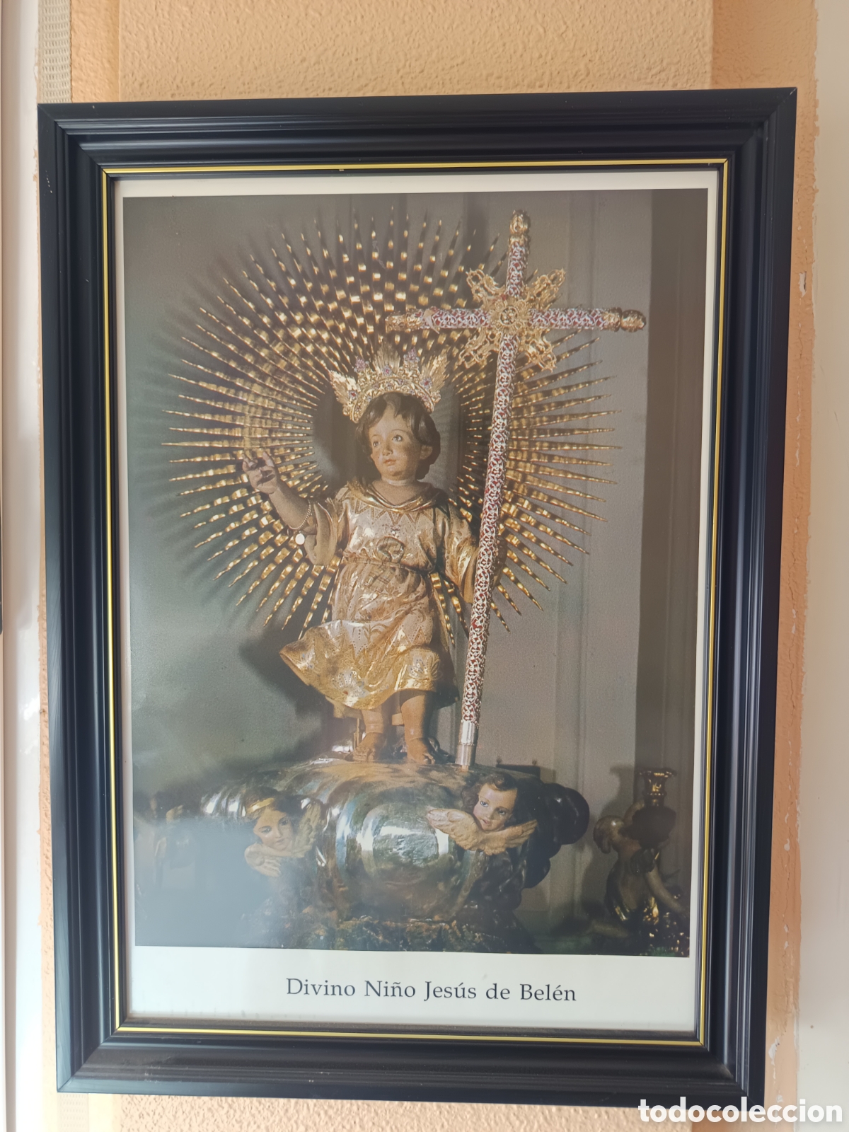 Collectionnisme: ENMARCADA FOTOGRAFIA DE LA IMAGEN EL NI&Ntilde;O DE MULA FINALES DEL SIGLO XX MURCIA