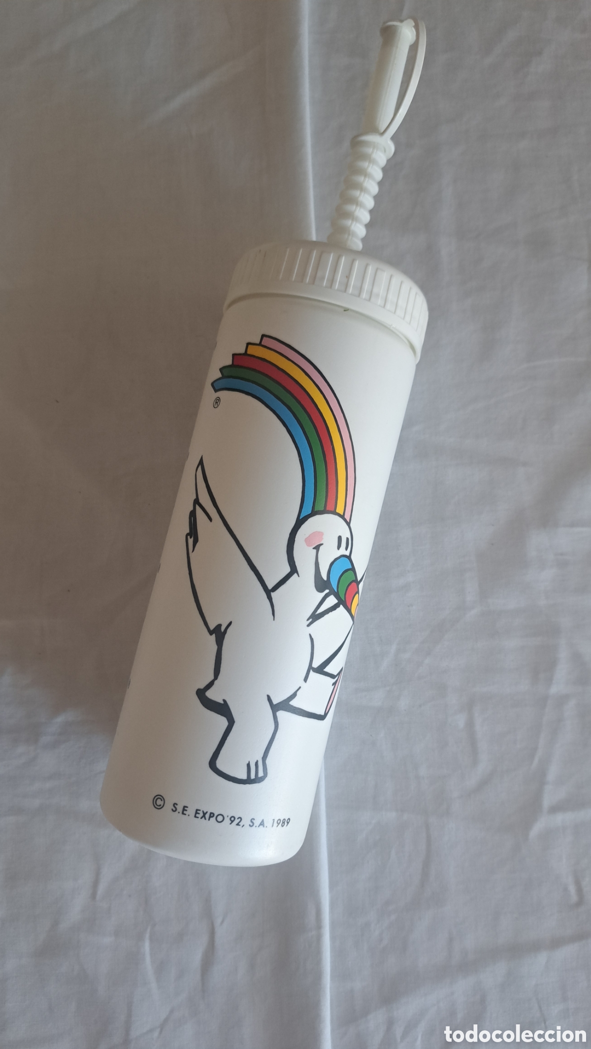 Coleccionismo: EXPO 92 - VASO PLASTICO OFICIAL - Foto 2