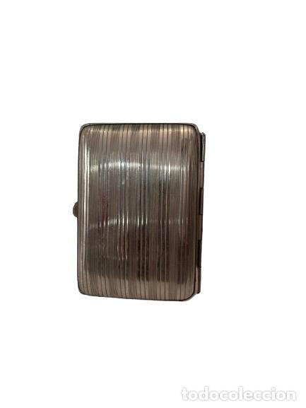 Coleccionismo: Pitillera de Aluminio con Dise&ntilde;o Elegante - Foto 2