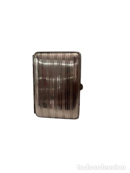 Coleccionismo: Pitillera de Aluminio con Dise&ntilde;o Elegante - Foto 4