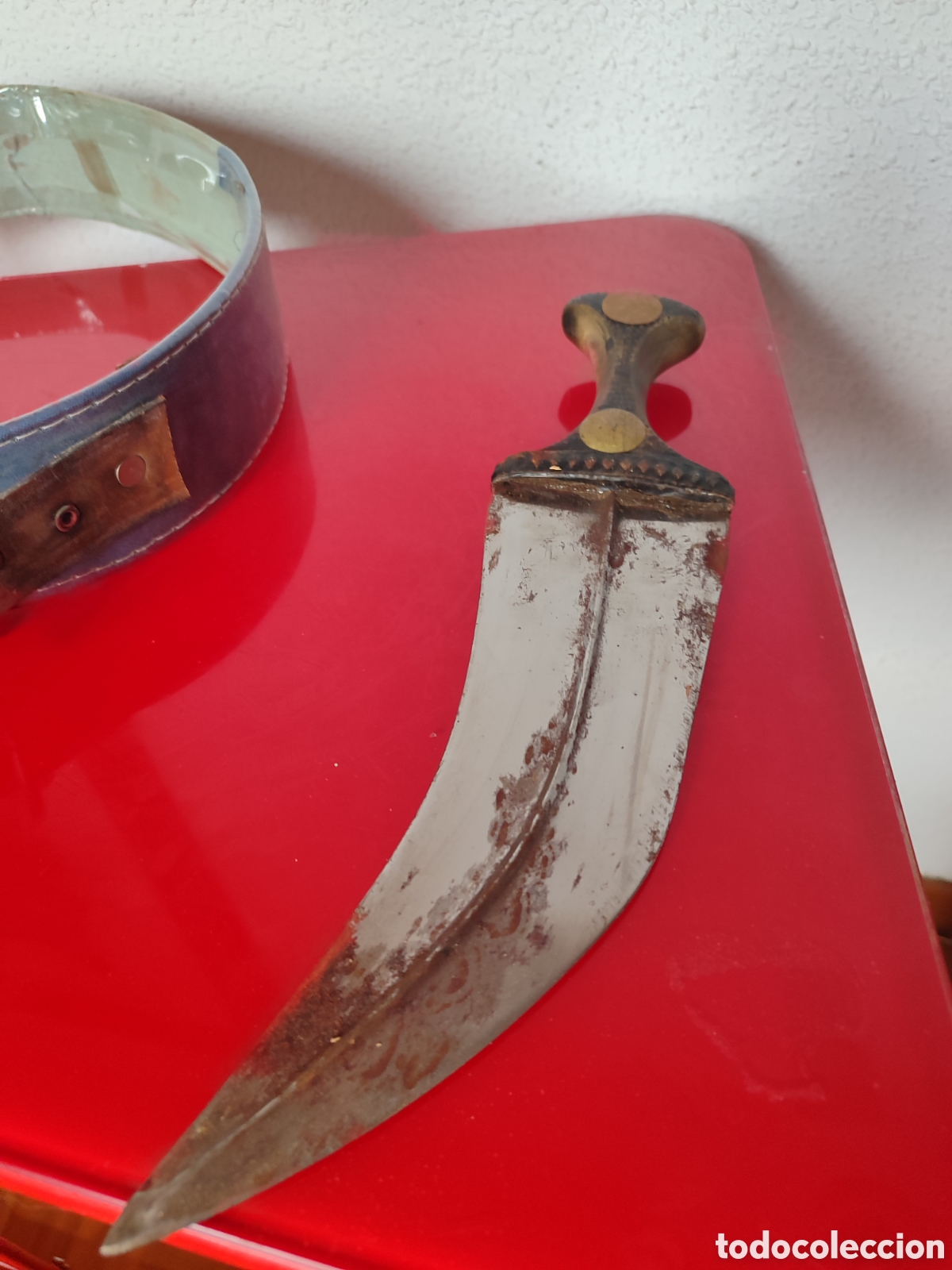 Coleccionismo: Daga con funda y cintur&oacute;n - Foto 7