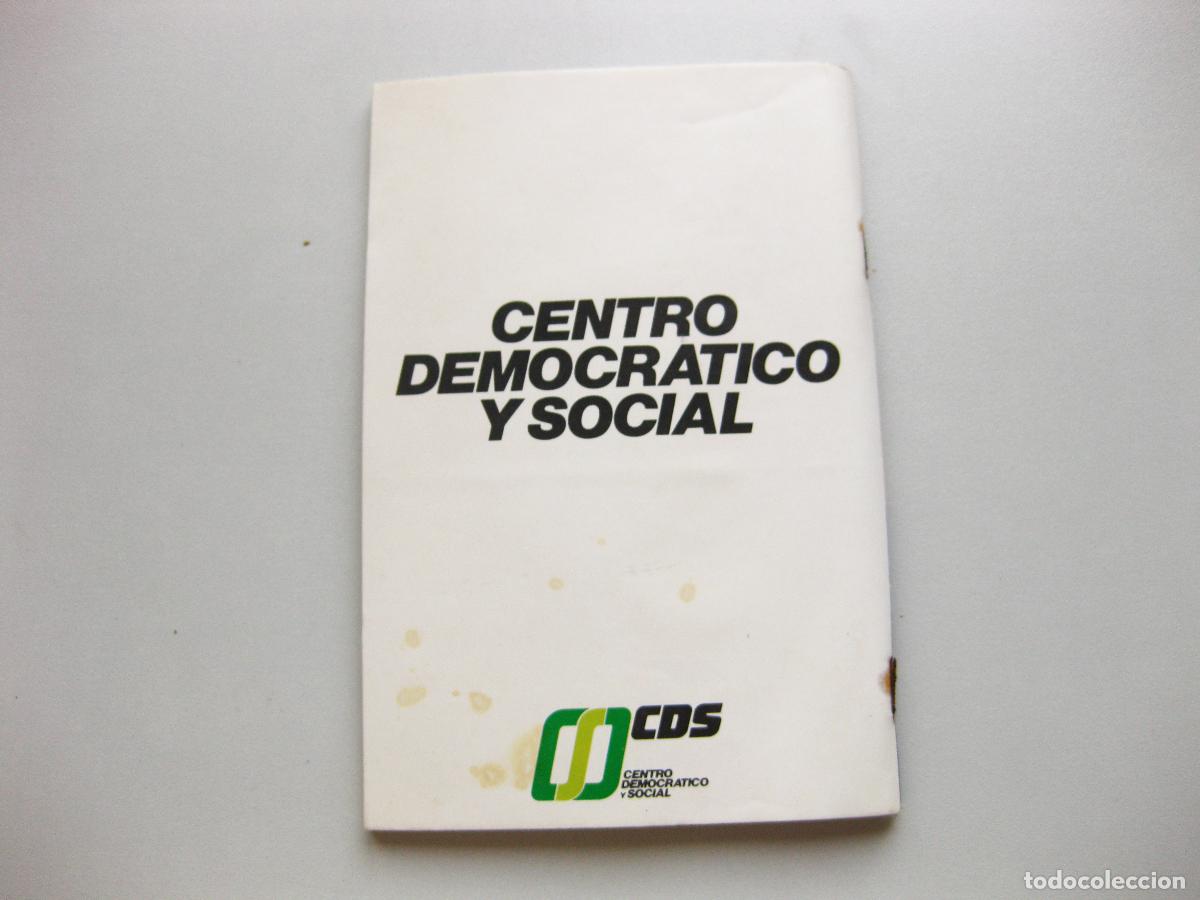 Coleccionismo: FOLLETO PROGRAMA ELECTORAL DEL CDS. ELECCIONES GENERALES DE 1982 - Foto 3