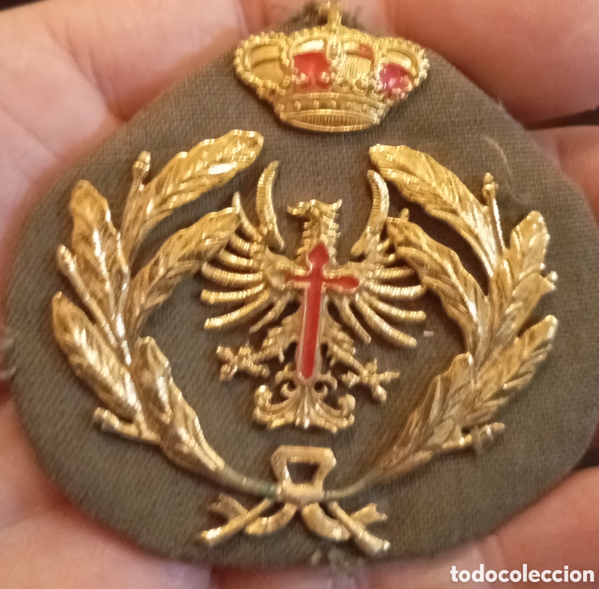 Coleccionismo: Antigua gallega de gorra del ejercito espa&ntilde;ol de tierra