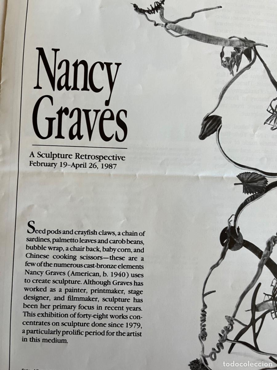 Coleccionismo: Nancy Graves. Folleto exposici&oacute;n 1987. en ingl&eacute;s