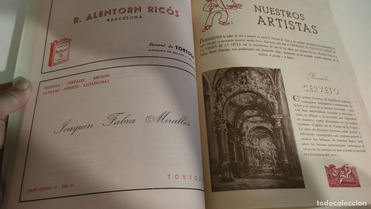 Coleccionismo: PROGRAMA FIESTAS CINTA TORTOSA DE 1947 - Foto 16