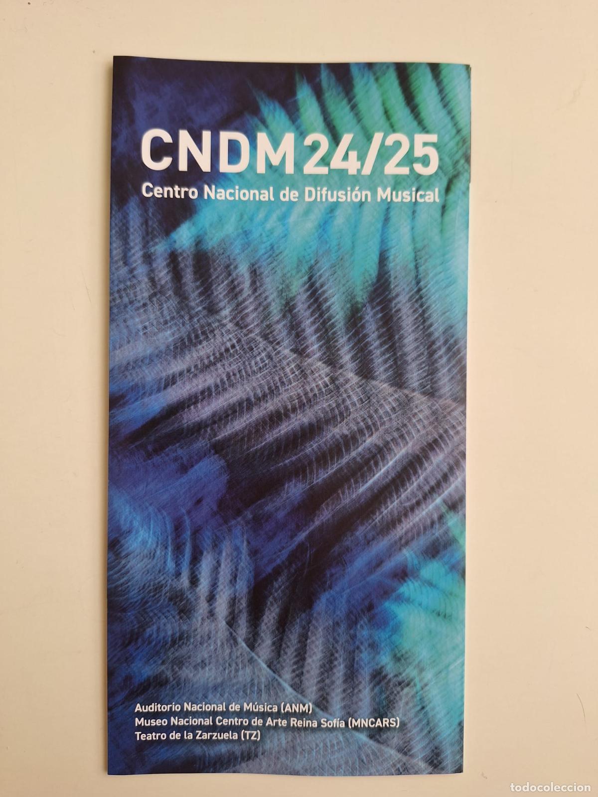 Coleccionismo: Folleto Programaci&oacute;n Centro Nacional de Difusi&oacute;n Musical CNDM Temporada 2024 / 2025