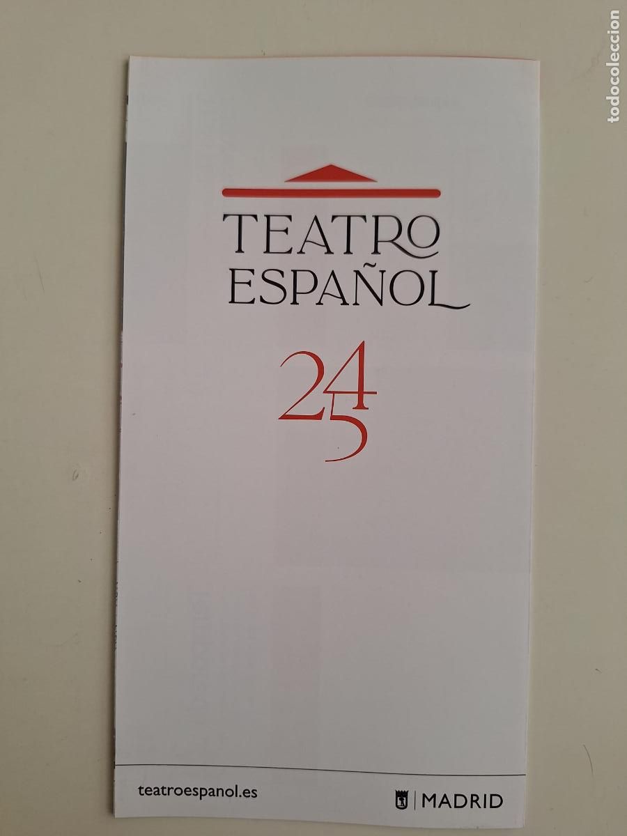 Coleccionismo: Folleto Programaci&oacute;n Teatro Espa&ntilde;ol de Madrid Temporada 2024 / 2025