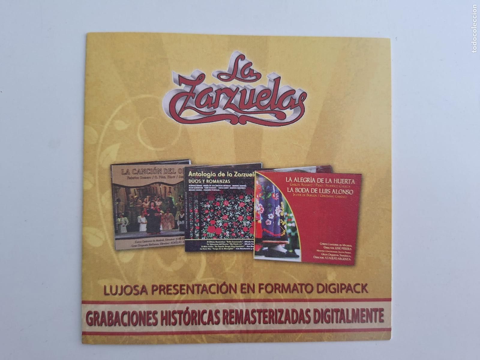 Coleccionismo: Folleto promocional con cat&aacute;logo de la colecci&oacute;n discogr&aacute;fica Las zarzuelas Novoson