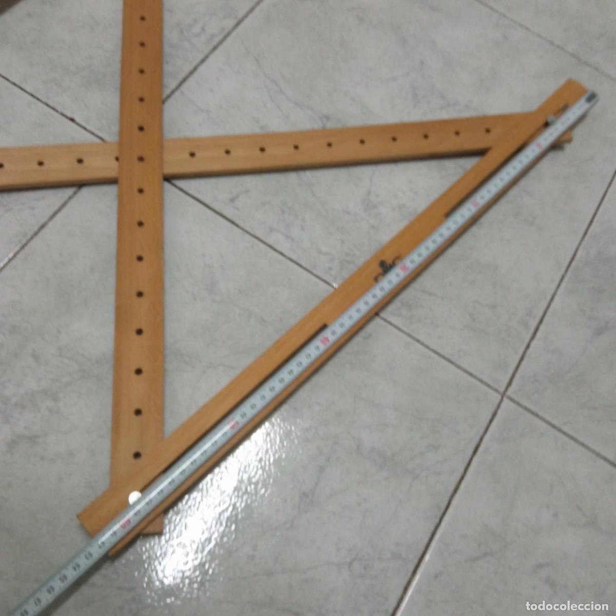 Coleccionismo: Gran pantografo de madera DMC - Foto 4