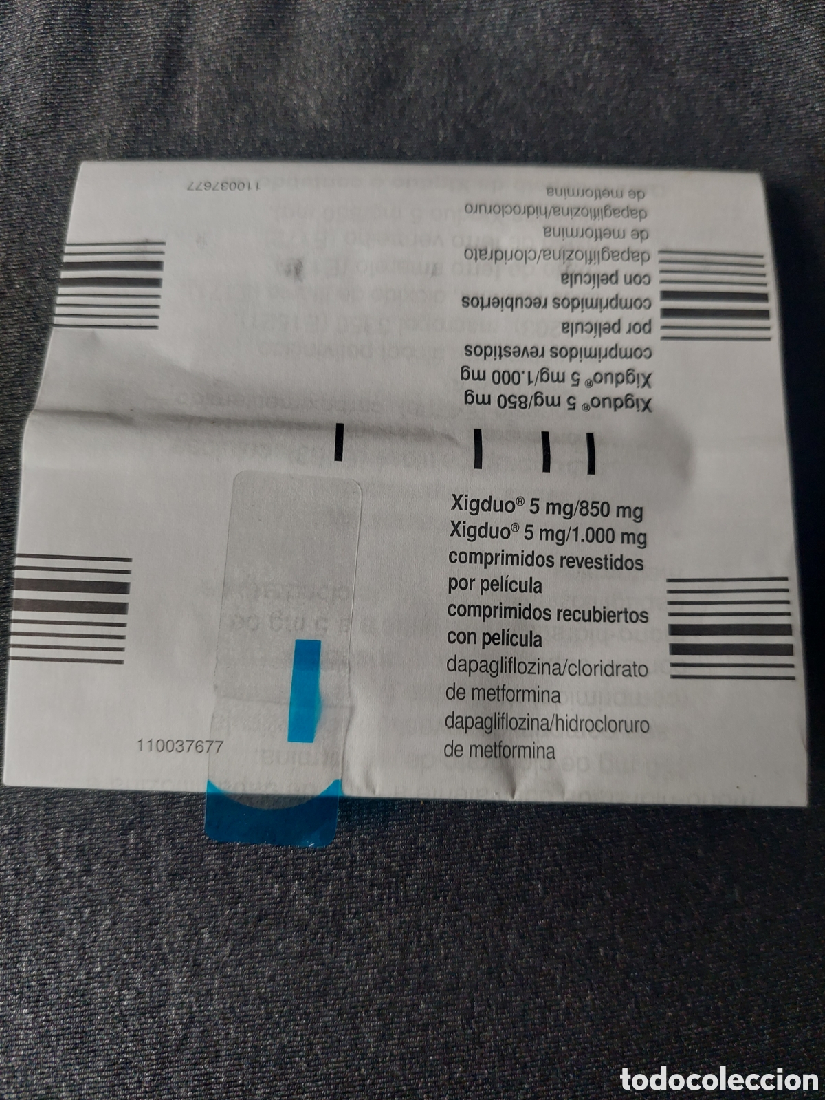 Colecionismo: PR&Oacute;SPETO MEDICAMENTOS XIGDUO 5 MG