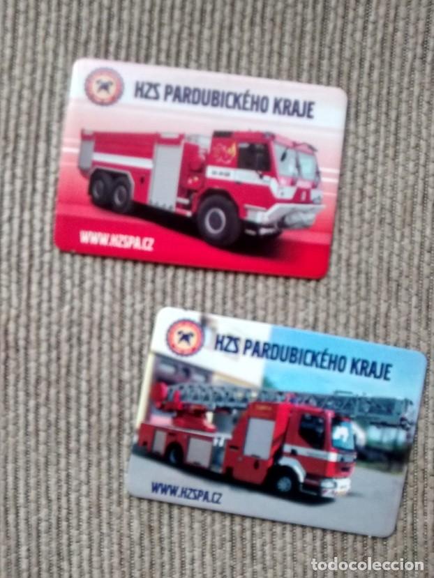 Coleccionismo: imanes camiones bomberos - Foto 1
