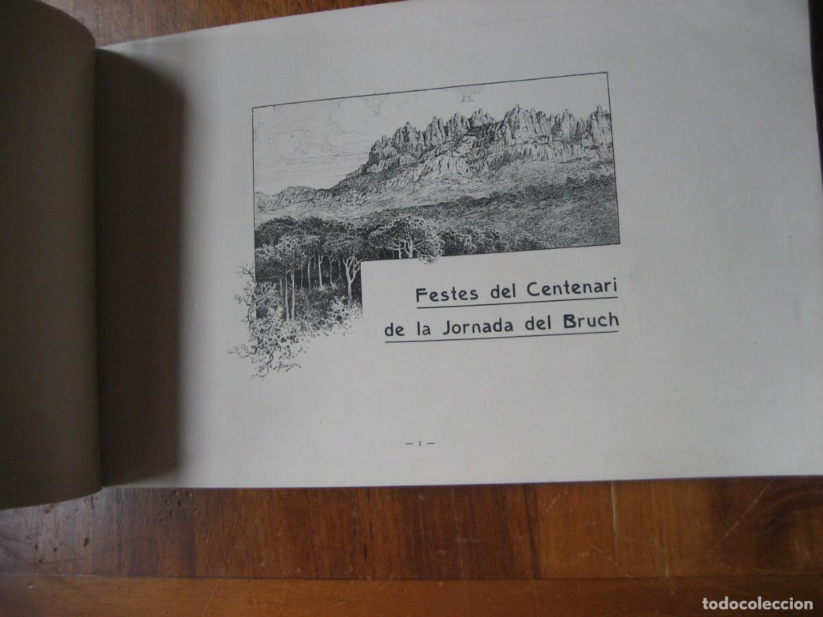 Coleccionismo: Igualada . Centenari de la jornada del Bruch 1908 publicidad programa ilustrado - Foto 13