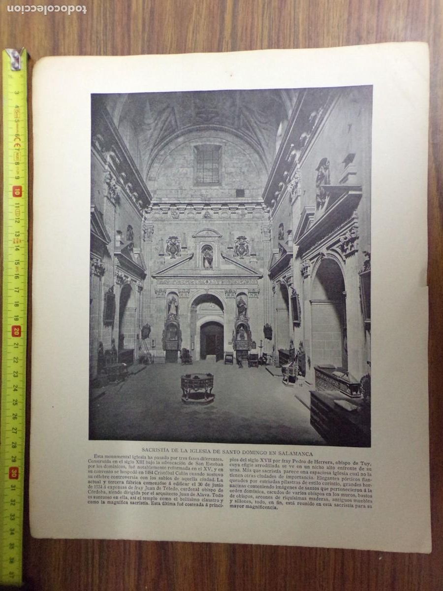 Collecting paper: lamina antigua dos caras. sacrist&iacute;a iglesia santo domingo, salamanca/ sargento, ejercito filipinas