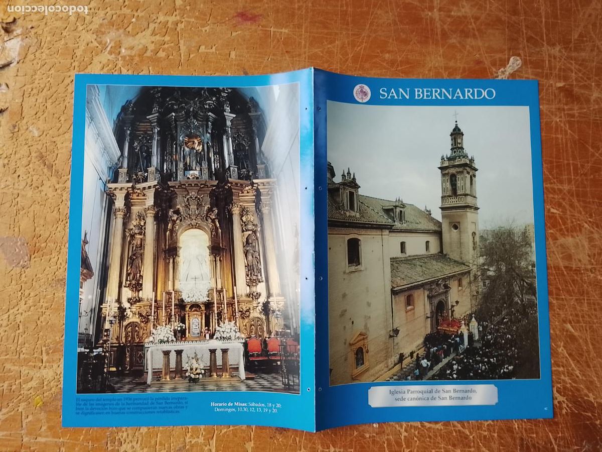 Sammelleidenschaft Papier: FICHA COLECCIONABLE SEMANA SANTA SEVILLA IGLESIA COFRADIA CRISTO VIRGEN SAN BERNARO