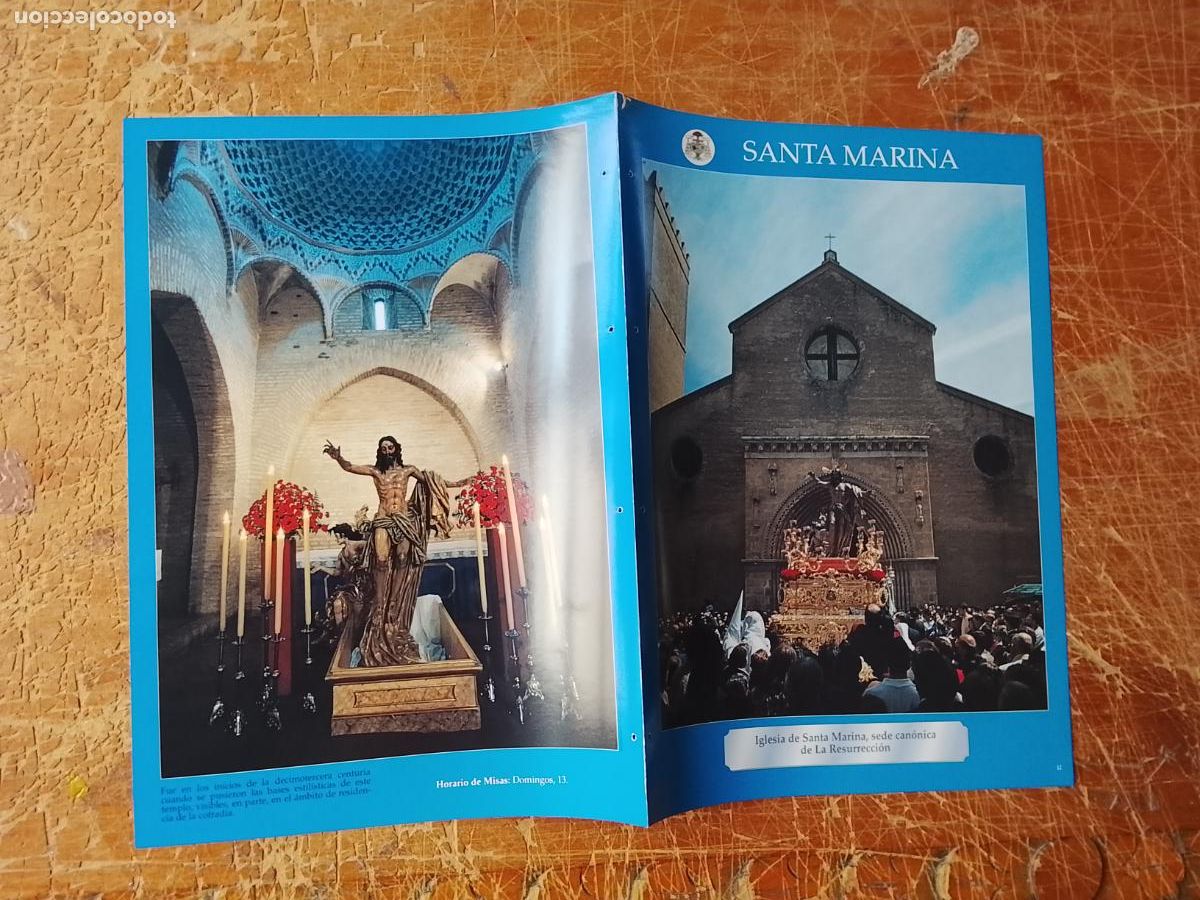 Sammelleidenschaft Papier: FICHA COLECCIONABLE SEMANA SANTA SEVILLA IGLESIA COFRADIA CRISTO VIRGEN SANTA MARINA RESURRECCION