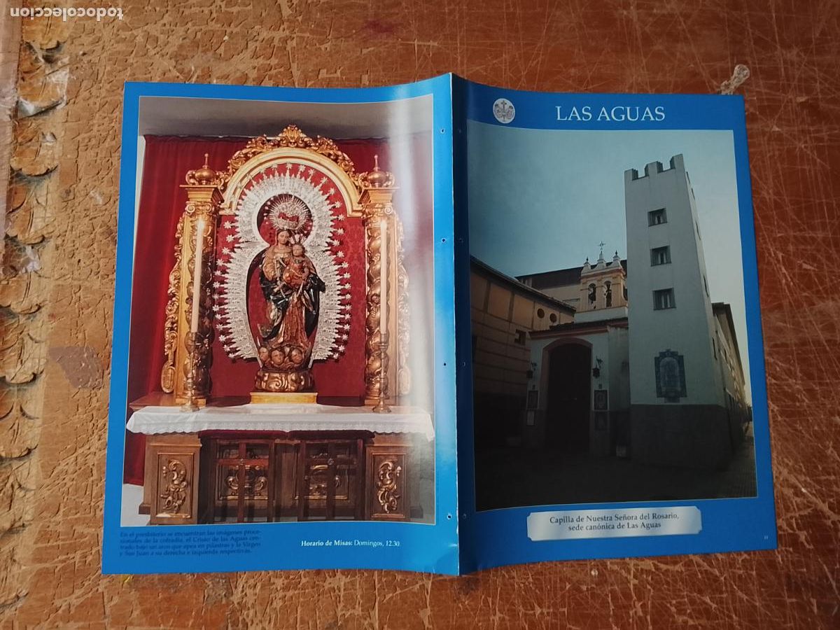 Sammelleidenschaft Papier: FICHA COLECCIONABLE SEMANA SANTA SEVILLA IGLESIA COFRADIA CRISTO VIRGEN DEL ROSARIO DE LAS AGUAS