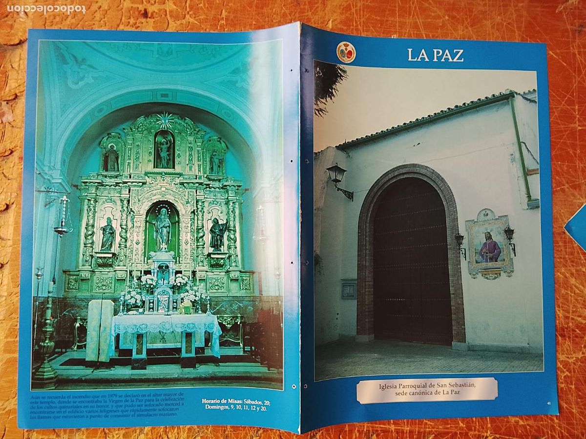 Sammelleidenschaft Papier: FICHA COLECCIONABLE SEMANA SANTA SEVILLA IGLESIA COFRADIA CRISTO VIRGEN SAN SEBASTIAN LA PAZ
