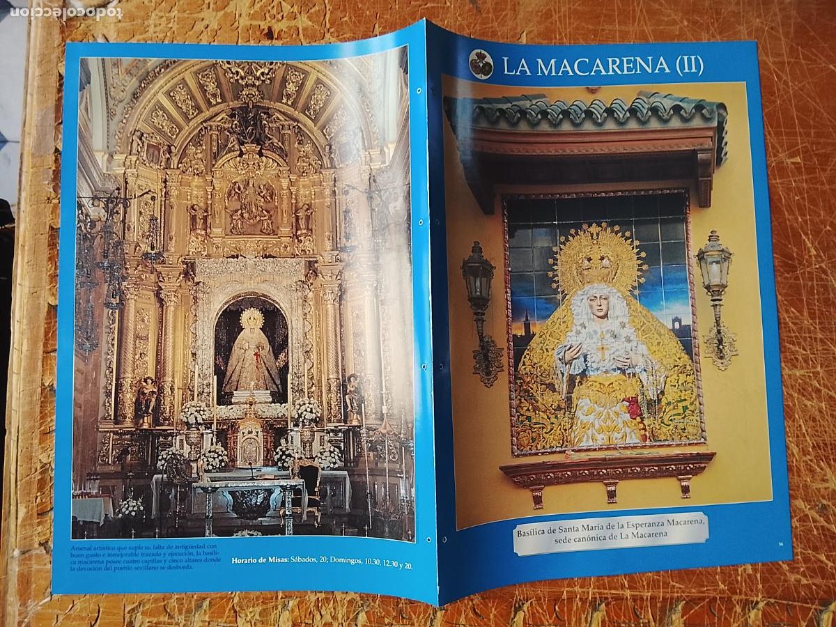 Coleccionismo: FICHA COLECCIONABLE SEMANA SANTA SEVILLA IGLESIA COFRADIA CRISTO VIRGEN DE LA MACARENA 2