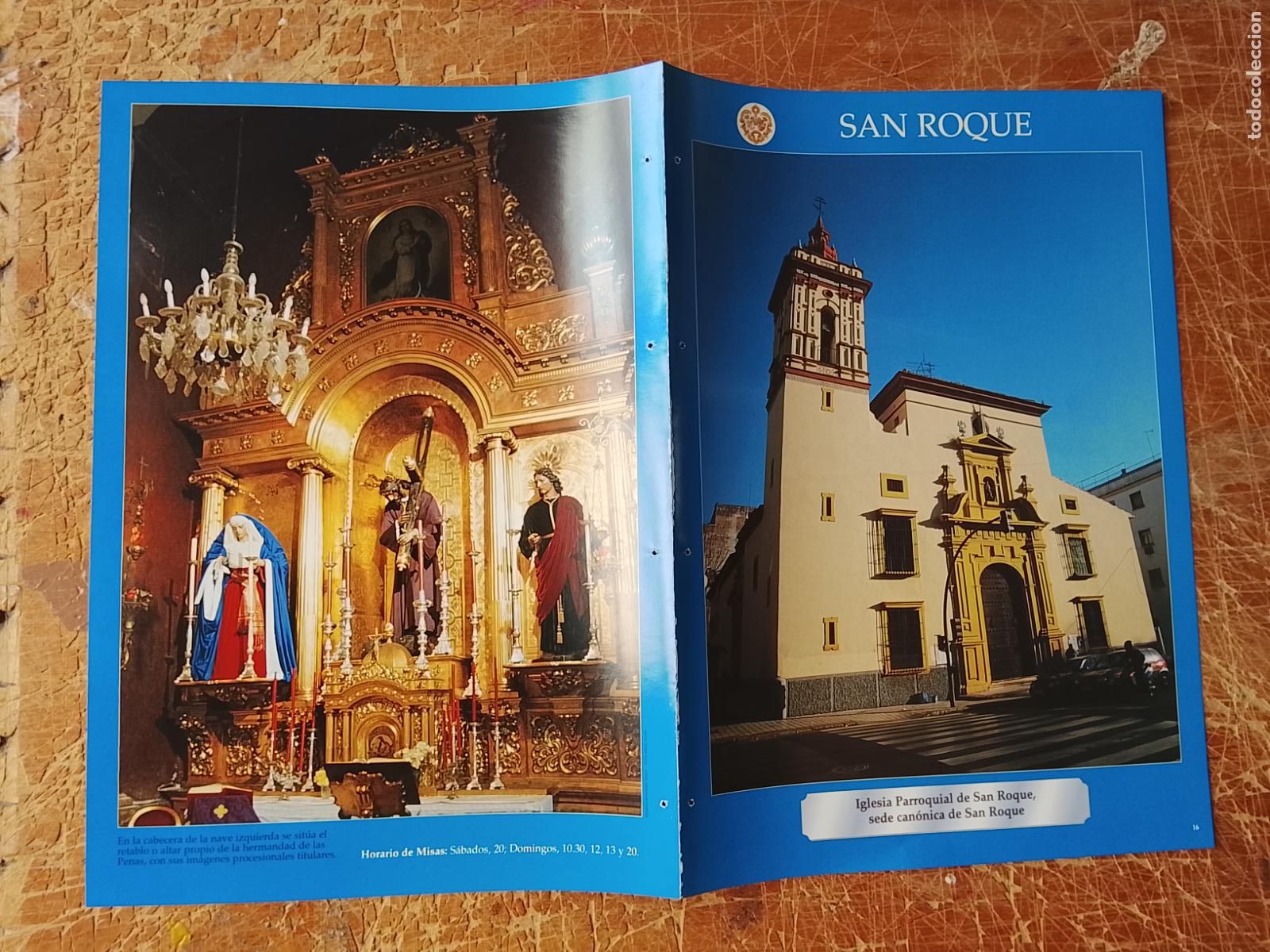 Coleccionismo: FICHA COLECCIONABLE SEMANA SANTA SEVILLA IGLESIA COFRADIA CRISTO VIRGEN SAN ROQUE
