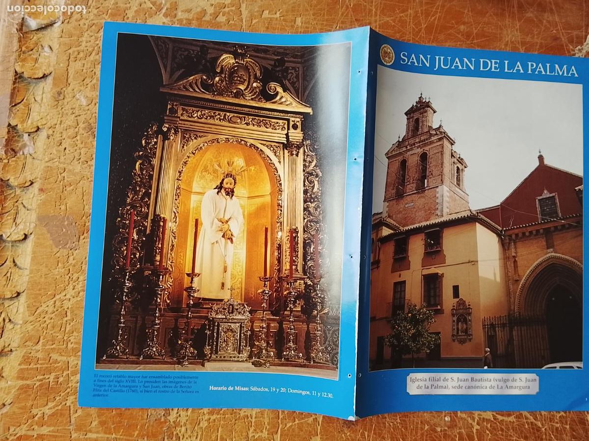 Coleccionismo: FICHA COLECCIONABLE SEMANA SANTA SEVILLA IGLESIA COFRADIA CRISTO VIRGEN AMARGURA SAN JUAN PALMA